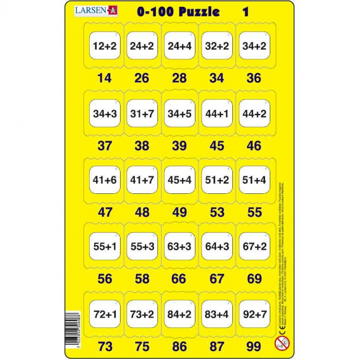 Set 16 Puzzle-uri 0 - 100, 25 Piese Larsen LRP48 [3]
