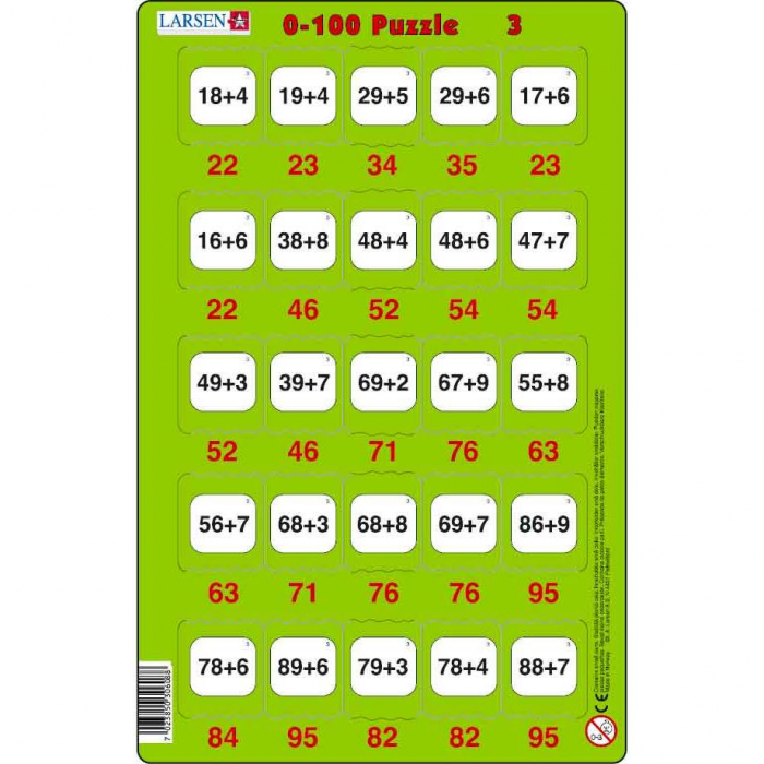 Set 16 Puzzle-uri 0 - 100, 25 Piese Larsen LRP48 [2]