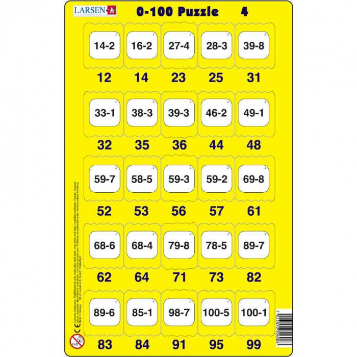 Set 16 Puzzle-uri 0 - 100, 25 Piese Larsen LRP48 [4]