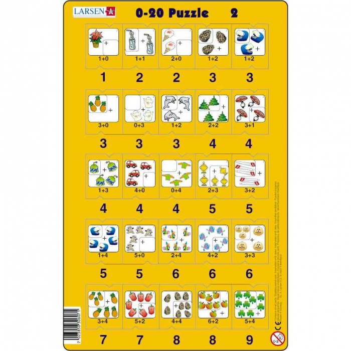 Set 16 Puzzle-uri 0 - 20, 25 Piese Larsen LRP47 [5]