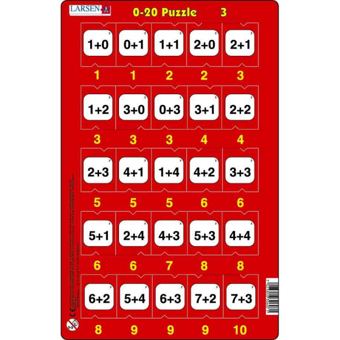 Set 16 Puzzle-uri 0 - 20, 25 Piese Larsen LRP47 [2]