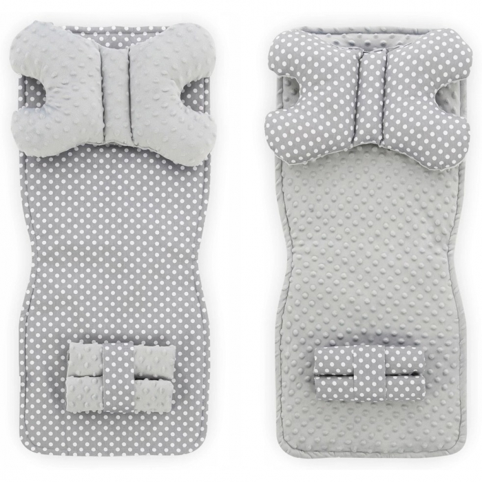 Set 5 in 1 pentru carucior Minky, salteluta, perna, 2 protectii centuri si curelusa Tutumi TT345 [2]