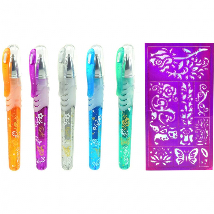 Set 5 pixuri cu gel pentru tatuaje Ice Princess Tattoo Toi-Toys TT45650A [2]