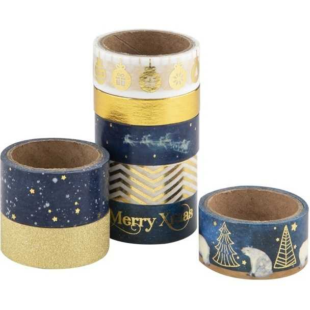 Set 8 role banda adeziva decorativa Wahi Tape Craciun Grafix GR0510KGE [2]