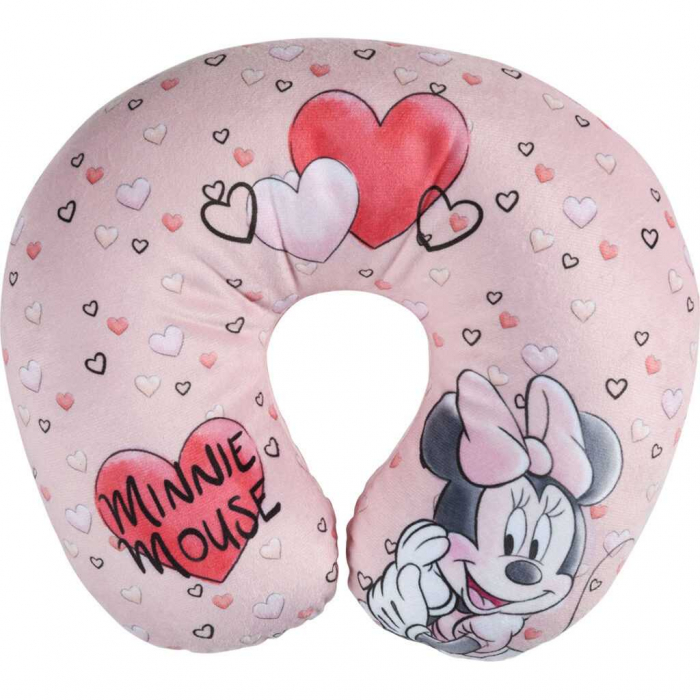 Set calatorie 3 piese, Aparatoare pentru scaun, Perna gat si Protectie centura de siguranta Minnie Hearts TataWay CZ3103415 [3]