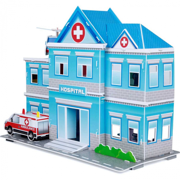 Set constructie puzzle 3D -  Spital Fiesta Crafts FCT-3048 [3]