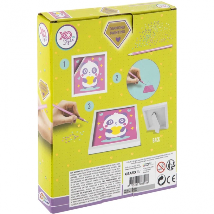 Set creativ cu diamante rotunde cu Rama Inclusa Diamond Painting 15x15 cm Grafix GR260002 [2]