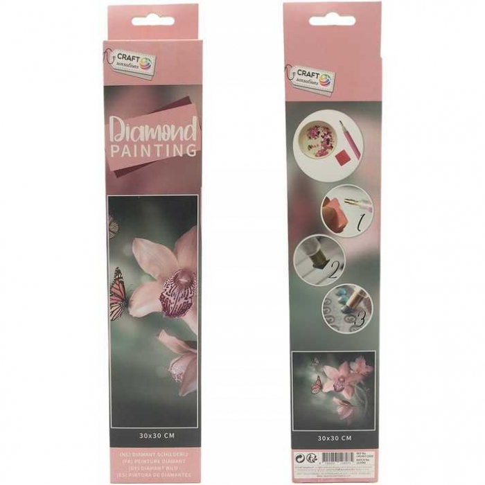 Set creativ cu diamante rotunde Diamond Painting 30x30 cm Grafix GRCR2009-22GE [2]