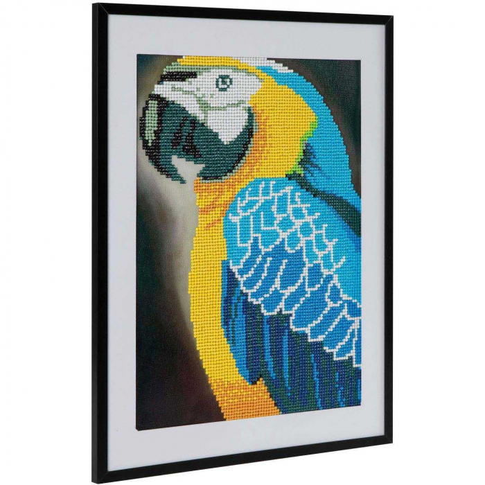 Set creativ cu diamante rotunde Diamond Painting 30x40 cm Papagal Grafix GRCR1044-GE [4]