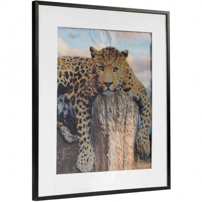 Set creativ cu diamante rotunde Diamond Painting 40x50 cm Leopard Grafix GRCR1057-GE [5]