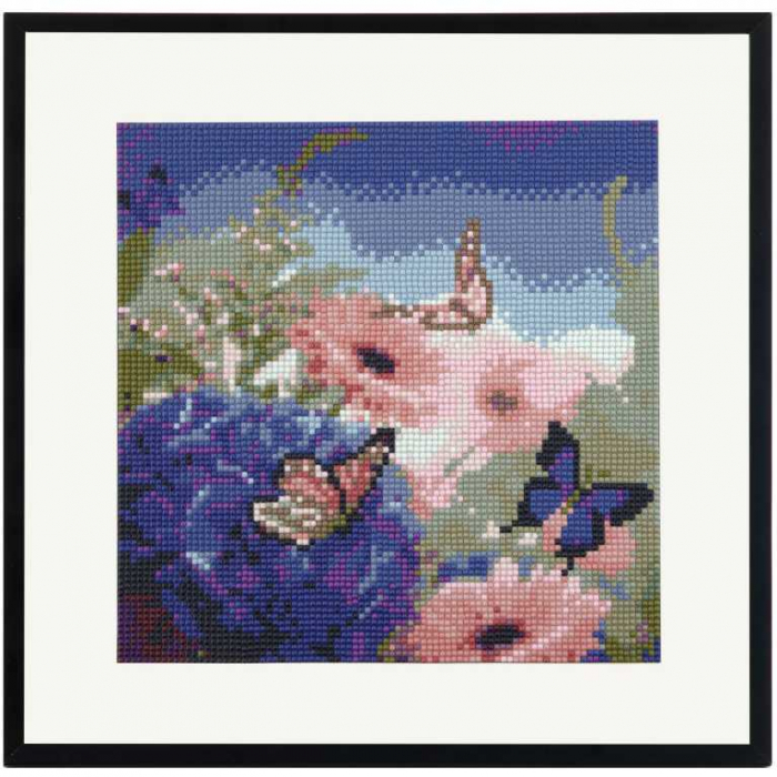 Set creativ cu diamante rotunde Flori Diamond Painting 30x30 cm Grafix GRCR2093-23GE3 [3]