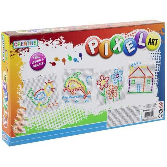 Set creativ mozaic Pixel Art, 6 culori Grafix GR200013 [2]