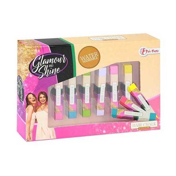 Set creta par 6 culori Glamour Shine Toi-Toys TT45783A [5]