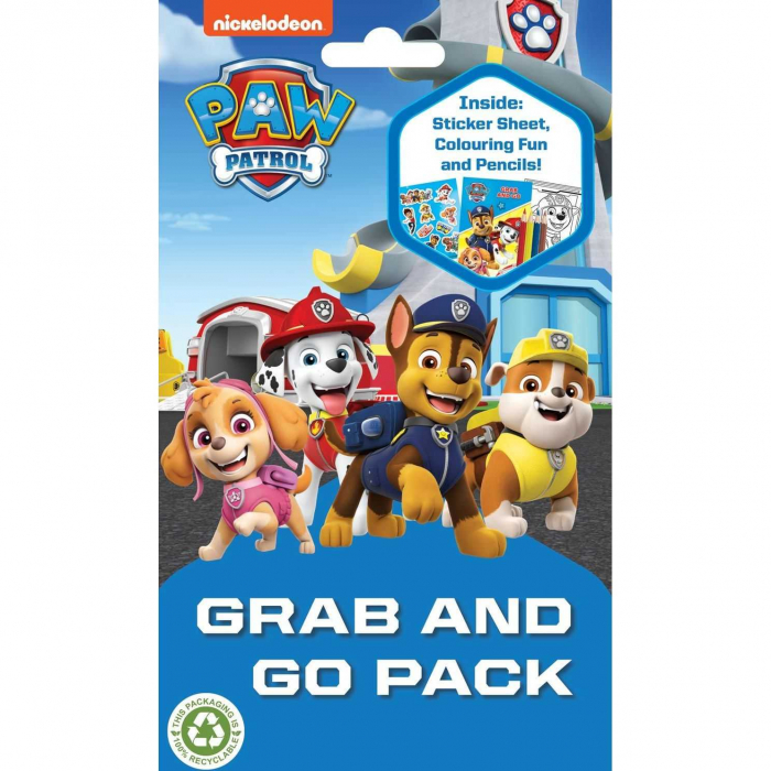 Set de colorat Grab an Go Pack Paw Patrol, 6 piese Alligator AB3235PWGG2 [1]