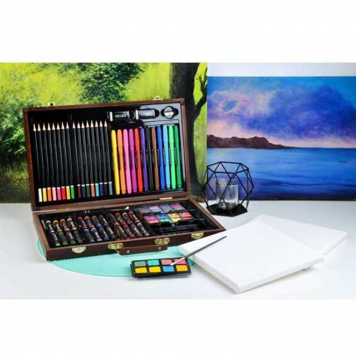 Set pentru pictura 81 piese cu geanta lemn inclusa Iso Trade MY17819 [5]