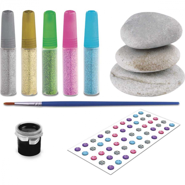 Set pictura pe pietre Sparkling Mandala 11 piese Grafix GR200036 [5]