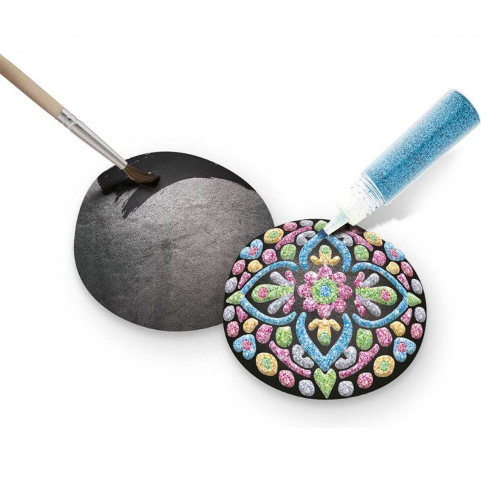 Set pictura pe pietre Sparkling Mandala 11 piese Grafix GR200036 [2]