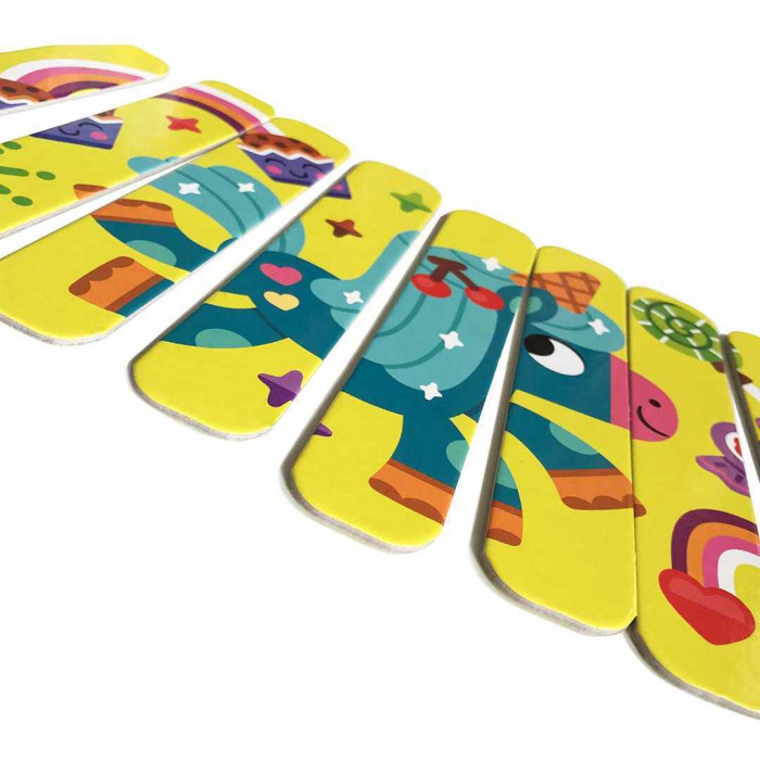 Set puzzle-uri din betisoare Lama si Unicorn, 16 piese Roter Kafer RK1090-01 [2]