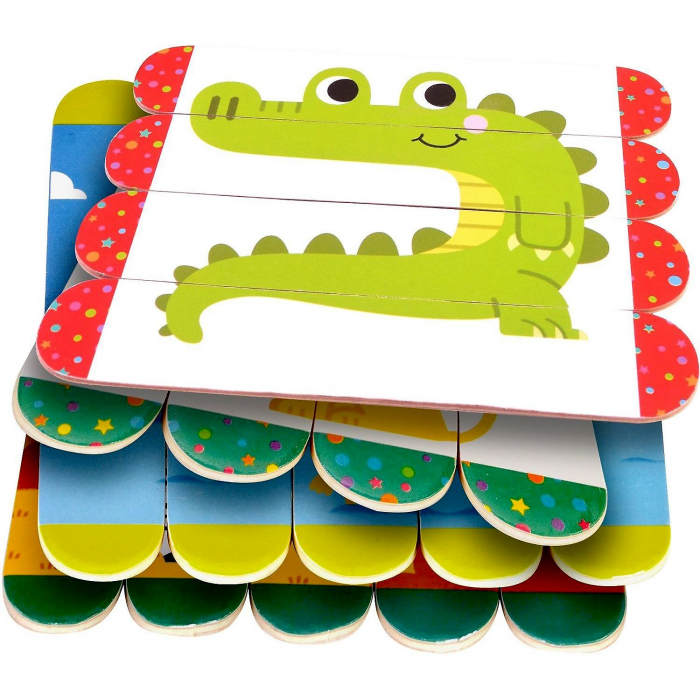 Set puzzle-uri din betisoare lemn - Animale salbatice Fiesta Crafts FCT-2931 [5]