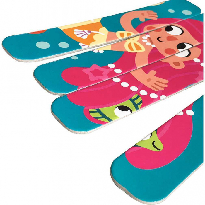 Set puzzle-uri din betisoare Sirena si Calut de mare, 16 piese Roter Kafer RK1090-03 [5]