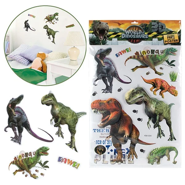 Set stickere perete 3D Lumea Dinozaurilor Toi-Toys TT46146A [3]