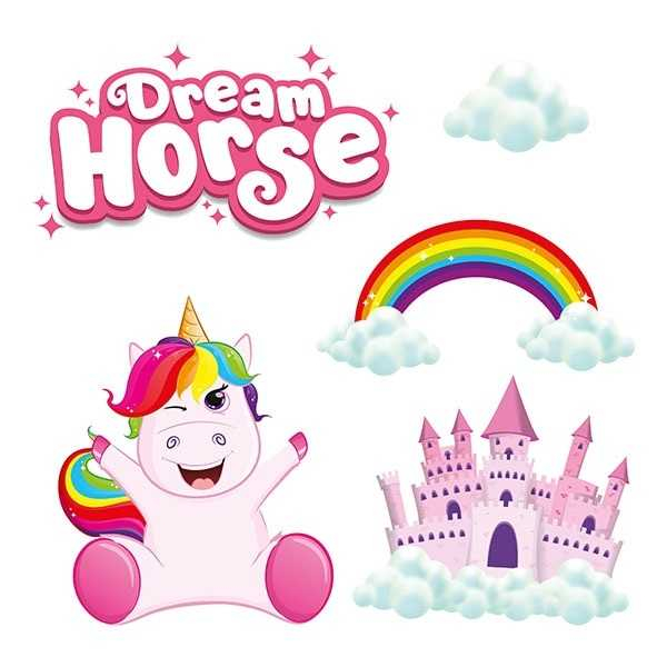 Set stickere perete 3D Unicorn Dream Horse Toi-Toys TT46144A [2]