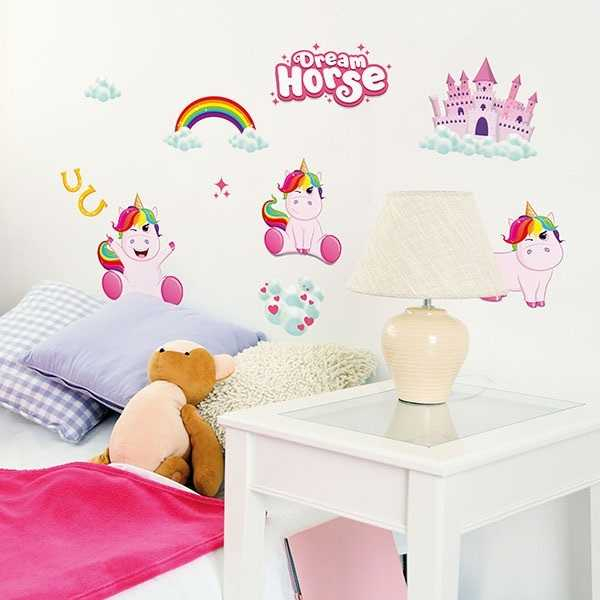 Set stickere perete 3D Unicorn Dream Horse Toi-Toys TT46144A [4]