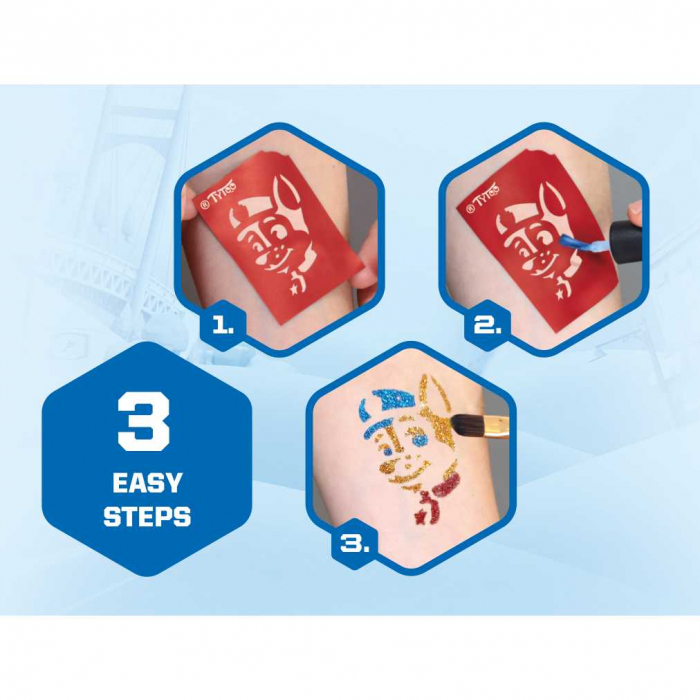 Set tatuaje temporare cu sclipici Paw Patrol Tytoo KKCTT2310026 [2]