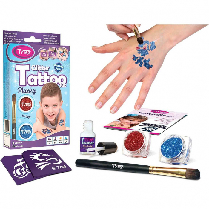 Set tatuaje temporare cu sclipici Plucky Tytoo KKCTT2213011 [5]
