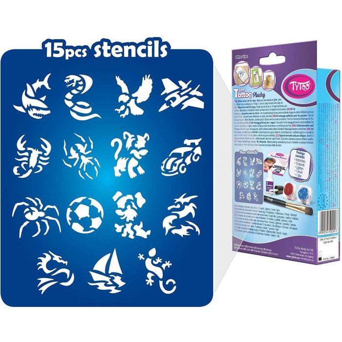 Set tatuaje temporare cu sclipici Plucky Tytoo KKCTT2213011 [4]