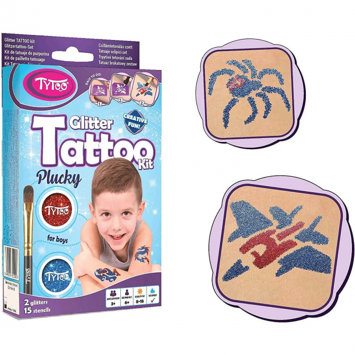 Set tatuaje temporare cu sclipici Plucky Tytoo KKCTT2213011 [2]
