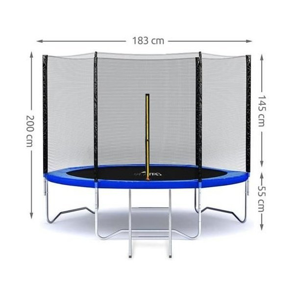 Set Trambulina 180 cm cu plasa si scarita  Malatec MY2762 [4]