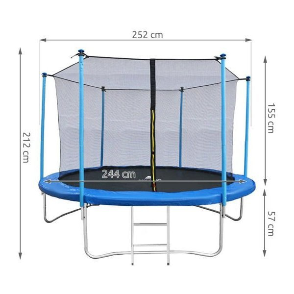 Set Trambulina 252 cm cu plasa si scarita  Malatec MY2763 [4]
