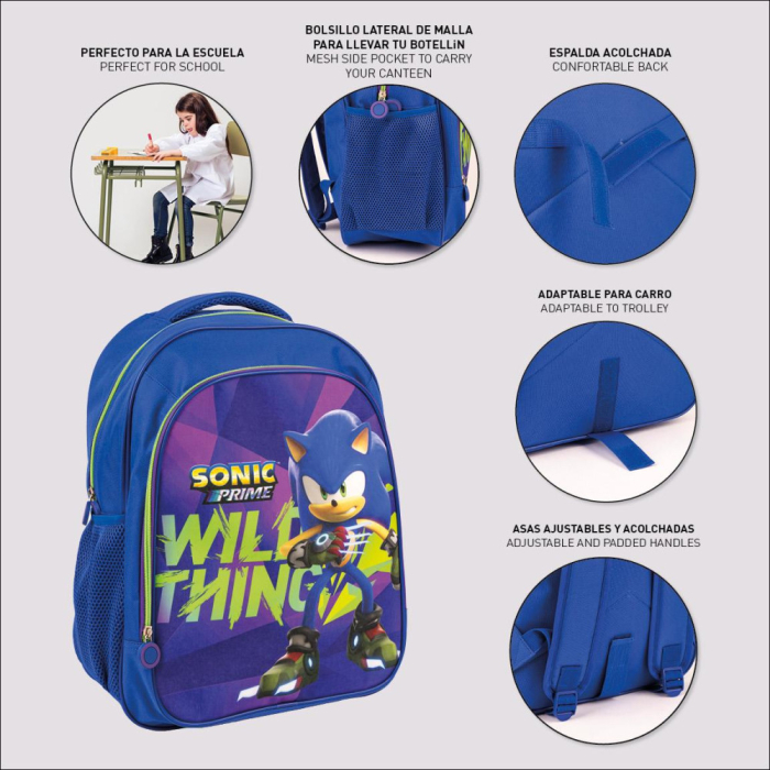 Sonic Ariciul Ghiozdan școlar Wild Thing, 41 cm [6]