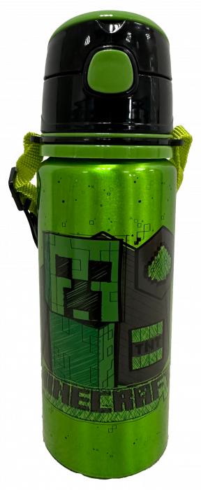 STICLA DE APA, ALUMINIU, CUREA, 600 ML Minecraft [1]