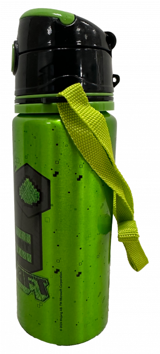 STICLA DE APA, ALUMINIU, CUREA, 600 ML Minecraft [2]