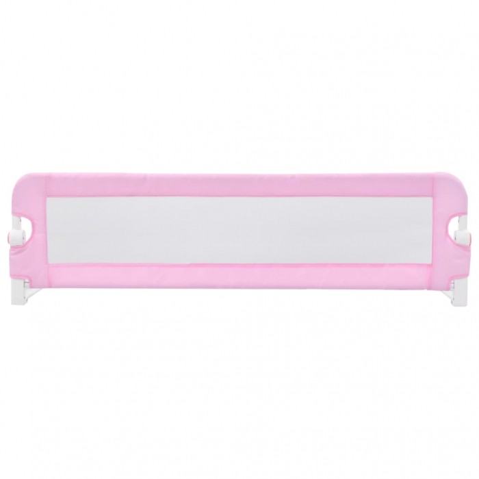 vidaXL Balustradă de protecție pat copii, roz, 120 x 42 cm, poliester [3]
