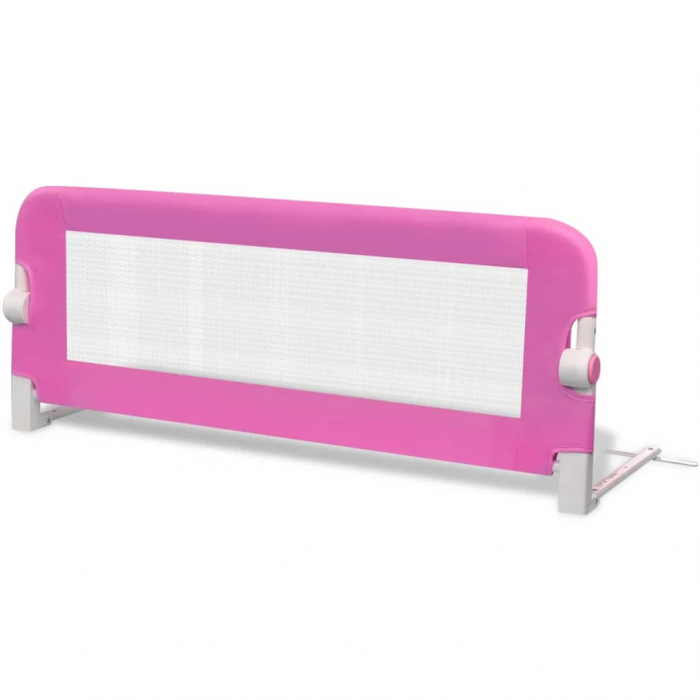 vidaXL Balustradă de Siguranța pentru pat de copil, roz, 102x42 cm [2]