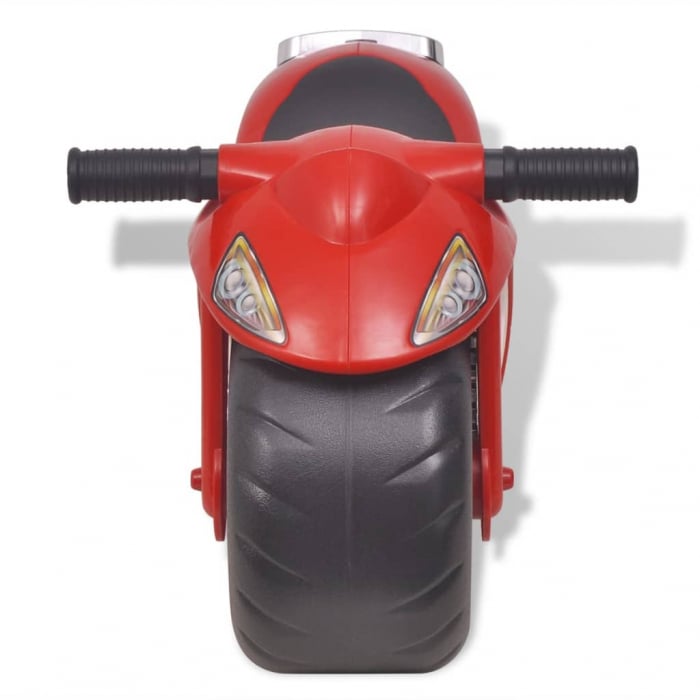 vidaXL Motocicletă fără pedale din plastic pentru copii, roșu [2]