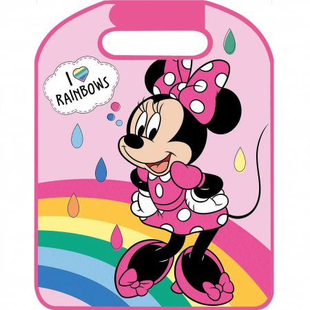 Paturici - Aparatoare pentru scaun Minnie I Love Rainbows TataWay CZ10270