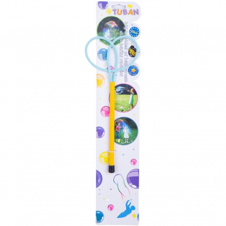 Jucarii pentru plaja si nisip - Bat cu inele pentru baloane de sapun Ring Mini Butterfly 20 cm Tuban TU3615