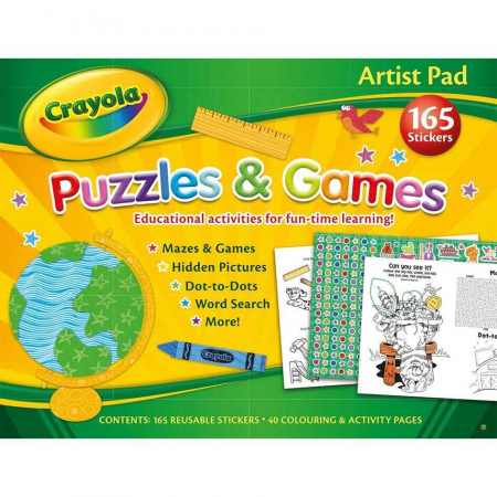 Activitati extracurriculare - Bloc cu activitati Crayola Artist Pad cu stickere Alligator AB2902CYAR