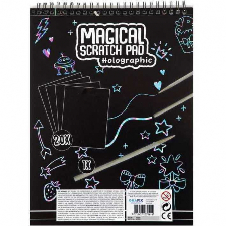 Caiet A4 Fise Razuibile Magical Scratch Pad Grafix GR220009 [1]