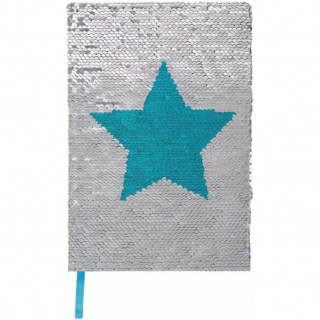 Alte accesorii scolare - Caiet A5 cu paiete reversibile Moses MS26173