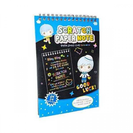 Carti de colorat - Caiet Fise Razuibile Scratch Paper Note Iso Trade MY370701