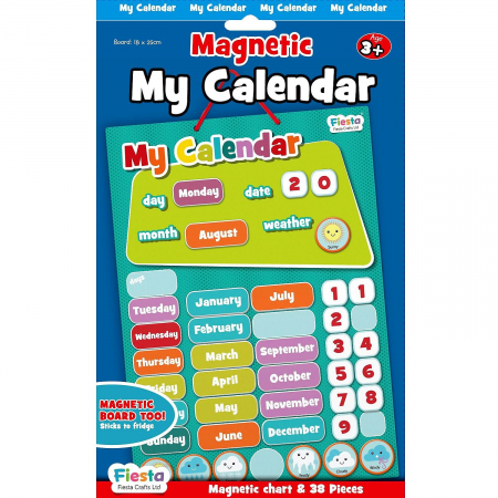 Jocuri Educative - Calendarul meu magnetic, 20x26 cm Fiesta Crafts FCT-2399