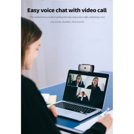 Camera Web 5MP, USB 2.0, FullHD, Autofocus, Trepied inclus In One IO0040 [3]