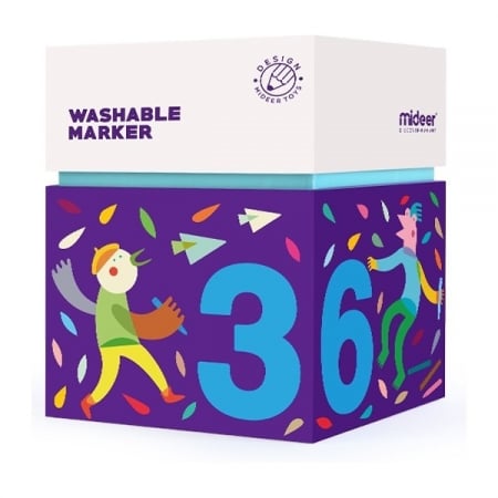 Carioci lavabile 36 culori Mideer MD4071 [0]