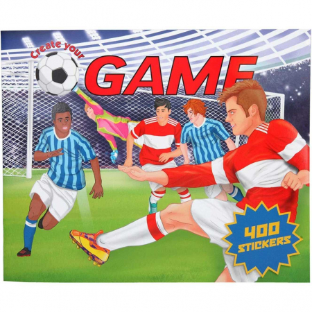 SCOALA SI GRADINITA - Carte cu 400 stickere Create Your Football Game Depesche PT11405