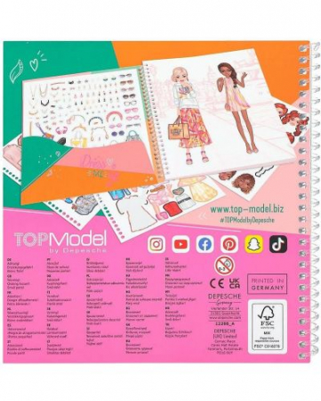 Carte cu stickere Dress me up Love  TOPModel [3]